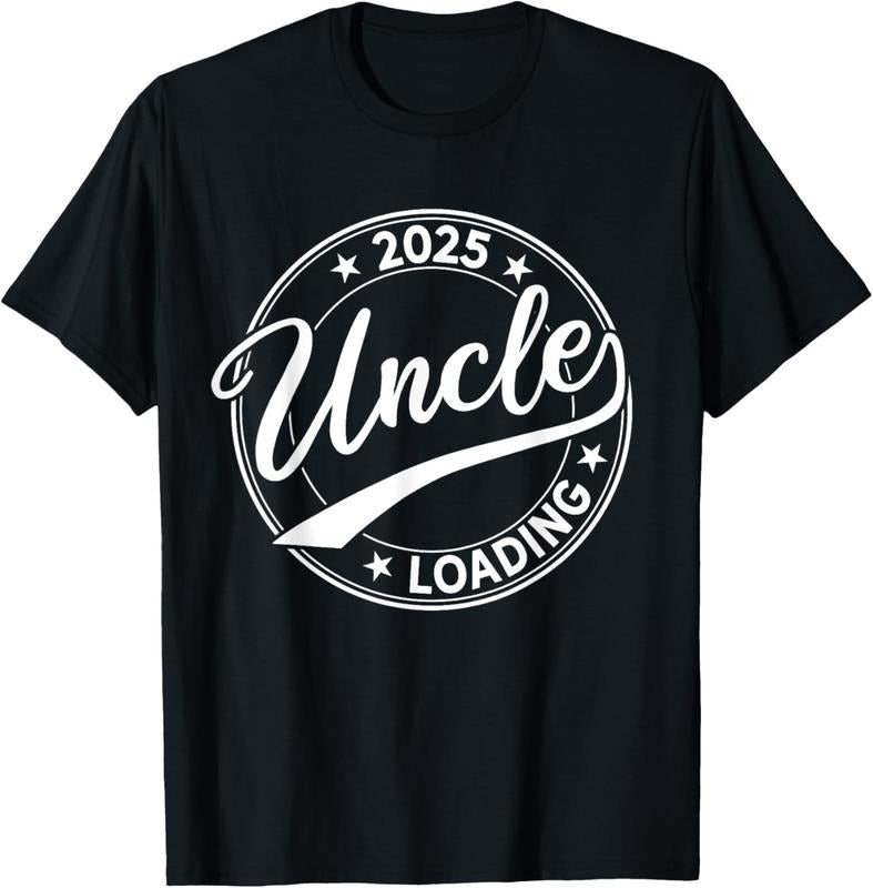 100% Cotton Uncle 2025 Loading Soon to be Uncle Est. 2025 T-Shirt Hoodie, Sweatshirt | GrindPrints.com