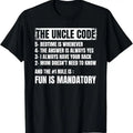 100% Cotton Uncle Code Art For Men First Time Uncle Brother Nephew Niece T-Shirt Hoodie, Sweatshirt | GrindPrints.com