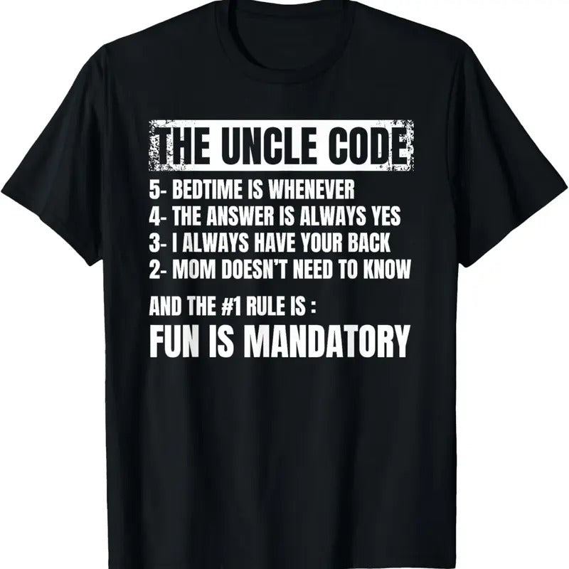 100% Cotton Uncle Code Art For Men First Time Uncle Brother Nephew Niece T-Shirt Hoodie, Sweatshirt | GrindPrints.com