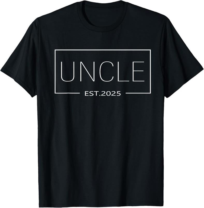 100% Cotton Uncle Est 2025 Promoted to Uncle 2025 T-Shirt Hoodie, Sweatshirt | GrindPrints.com
