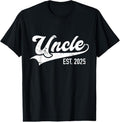 100% Cotton Uncle est. 2025 for pregnancy announcement T-Shirt Hoodie, Sweatshirt | GrindPrints.com