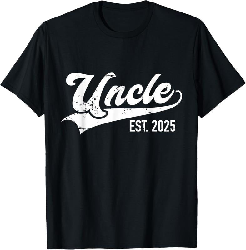 100% Cotton Uncle est. 2025 for pregnancy announcement T-Shirt Hoodie, Sweatshirt | GrindPrints.com