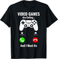 100% Cotton Video Games Are Calling And I Must Go T-Shirt Hoodie, Sweatshirt | GrindPrints.com