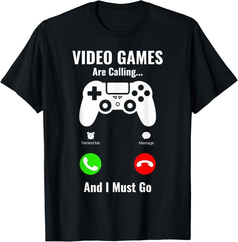 100% Cotton Video Games Are Calling And I Must Go T-Shirt Hoodie, Sweatshirt | GrindPrints.com