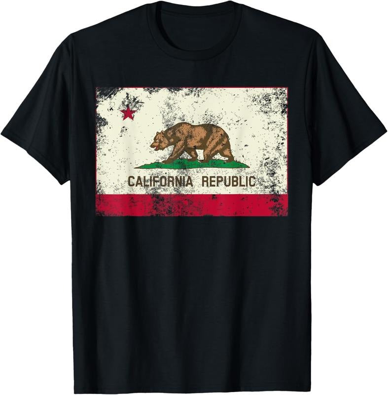 100% Cotton Vintage California Republic T-shirt | I Love CA - Cali Life T-Shirt Hoodie, Sweatshirt | GrindPrints.com