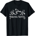100% Cotton Vintage Musical Taking Notes Music Lovers Teachers Funny T-Shirt Hoodie, Sweatshirt | GrindPrints.com
