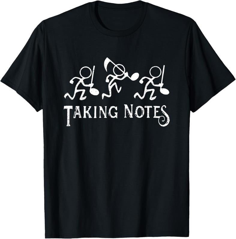 100% Cotton Vintage Musical Taking Notes Music Lovers Teachers Funny T-Shirt Hoodie, Sweatshirt | GrindPrints.com