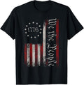 100% Cotton Vintage Old American Flag Patriotic 1776 We The People USA T-Shirt Hoodie, Sweatshirt | GrindPrints.com