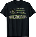 100% Cotton Vintage Proud Army Grandpa Camo American Flag Veteran Gift T-Shirt Hoodie, Sweatshirt | GrindPrints.com