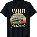 100% Cotton Vintage Retro Funny Train Lover Men Women Who Tooted Train T-Shirt Hoodie, Sweatshirt | GrindPrints.com