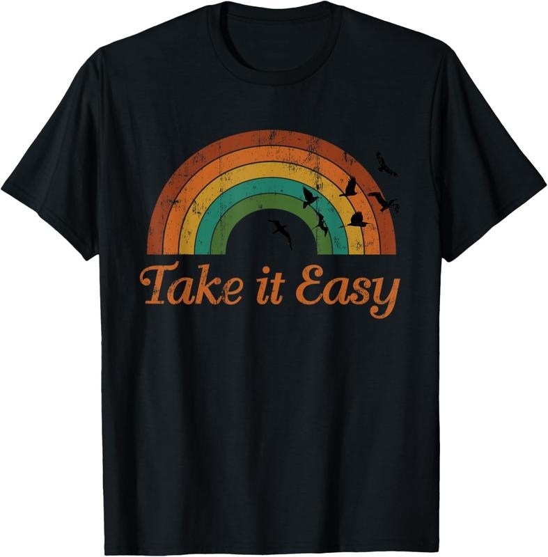 100% Cotton Vintage Retro Weathered Take Easy T-Shirts, Hoodie, Sweatshirt