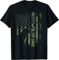100% Cotton Vintage USA Camo Flag Proud Rottweiler Dad Rottie Silhouette T-Shirt Hoodie, Sweatshirt | GrindPrints.com