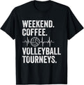 100% Cotton Vintage Weekend Coffee and Volleyball Moms Apparel T-Shirt Hoodie, Sweatshirt | GrindPrints.com