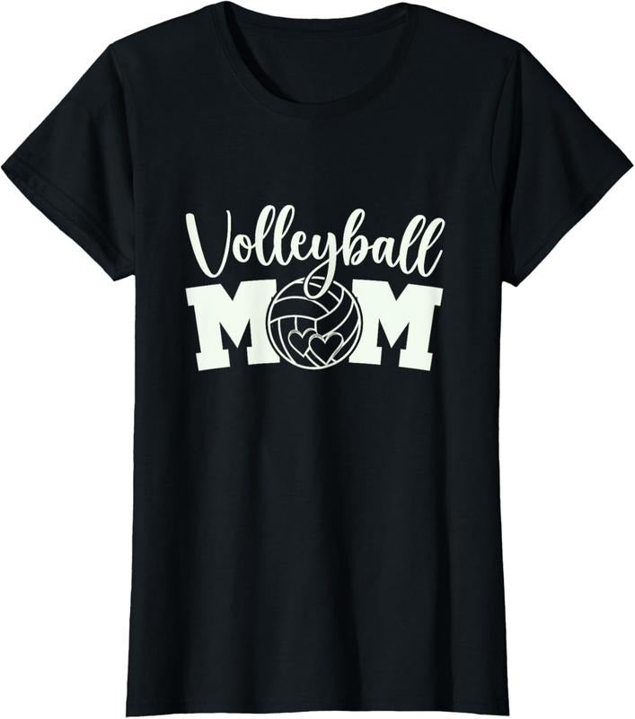 100% Cotton Volleyball Mom Cute Mom Life Volleyball Practice Cheer Mom T-Shirt Hoodie, Sweatshirt | GrindPrints.com