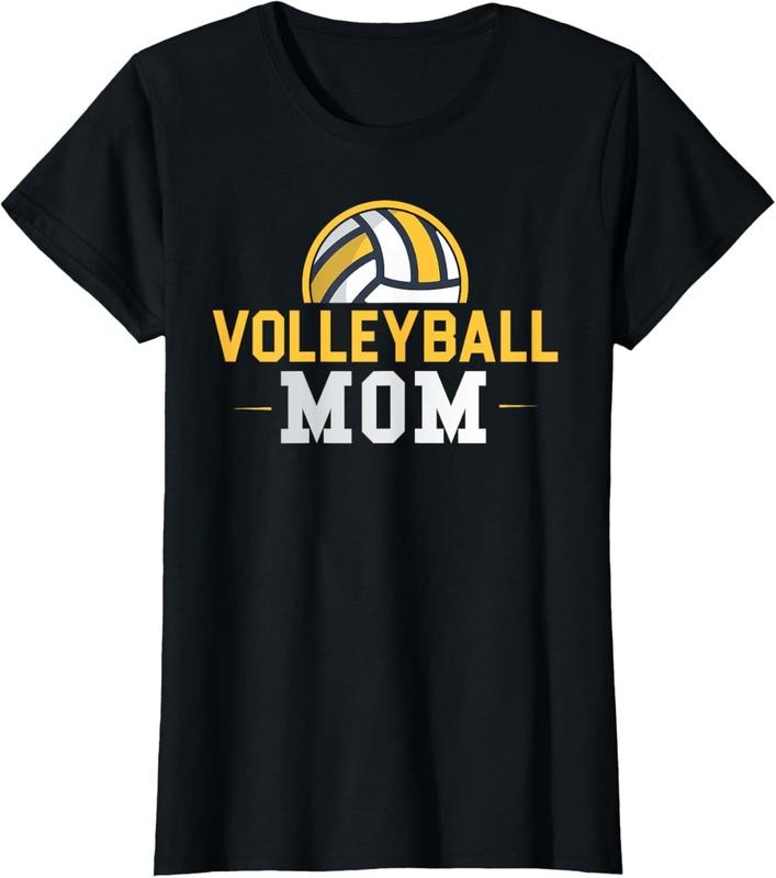 100% Cotton Volleyball Mom Gift Funny Sports Mom Mothers Day T-Shirt Hoodie, Sweatshirt | GrindPrints.com