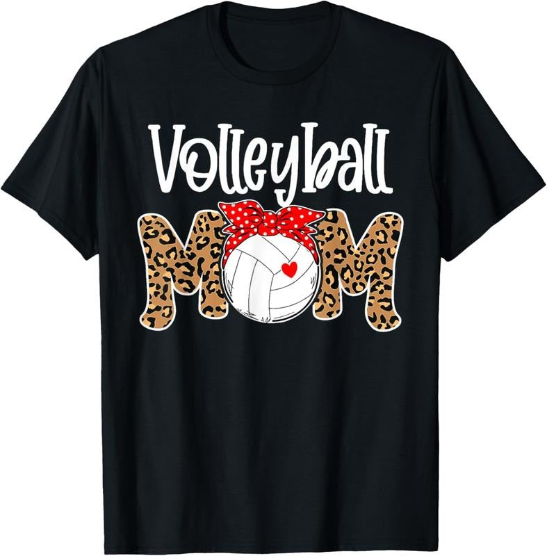 100% Cotton Volleyball Mom Leopard Messy Bun Game Day Funny Mothers Day T-Shirt Hoodie, Sweatshirt | GrindPrints.com