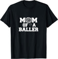 100% Cotton Volleyball Mom Of A Baller T-Shirt Hoodie, Sweatshirt | GrindPrints.com