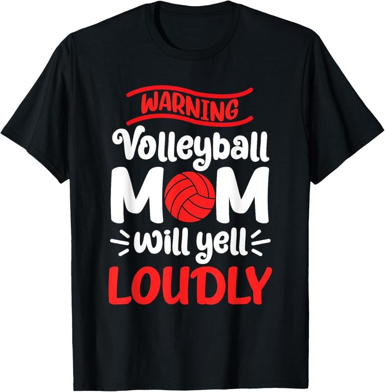 100% Cotton Volleyball Mom Warning Volleyball Mom Will Yell Loudly T-Shirt Hoodie, Sweatshirt | GrindPrints.com
