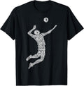 100% Cotton Volleyball Player Boys Youth Men T-Shirt Hoodie, Sweatshirt | GrindPrints.com