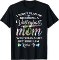 100% Cotton Volleyball Quote Floral Design Mothers Day Shirt For Mom T-Shirt Hoodie, Sweatshirt | GrindPrints.com