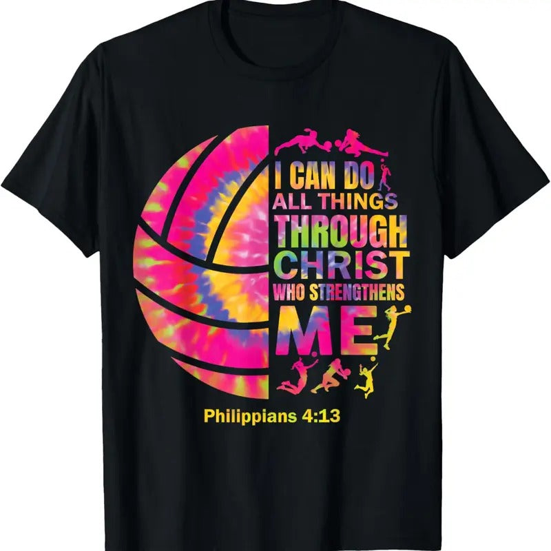 100% Cotton Volleyball Teen Christian Christ Tie Dye T-Shirts, Hoodie, Sweatshirt