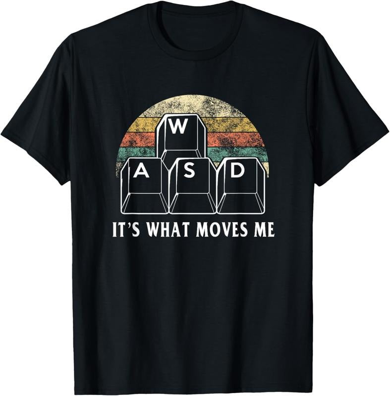 100% Cotton WASD 'S What Moves Me Funny PC Gamer Computer Nerd T-Shirts, Hoodie, Sweatshirt