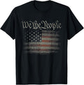 100% Cotton We The People USA Flag 4th of July US Distressed Grunge US T-Shirt Hoodie, Sweatshirt | GrindPrints.com