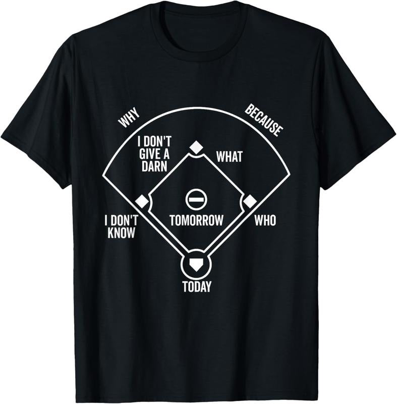 100% Cotton Who's on First Funny Baseball Positions Names Dark T-Shirt Hoodie, Sweatshirt | GrindPrints.com