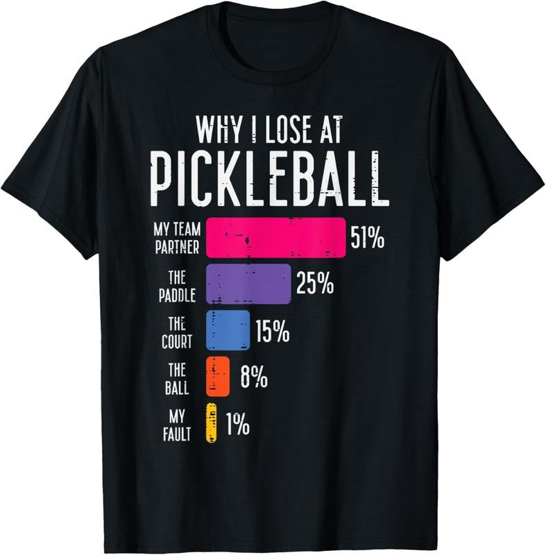 100% Cotton Why I Lose Pickleball Funny Pickle Ball T-Shirts, Hoodie, Sweatshirt