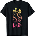 100% Cotton Women Teen Girls Softball | Play Ball T-Shirt Hoodie, Sweatshirt | GrindPrints.com