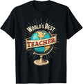 100% Cotton World's Best Teacher - Inspiring Educator Design T-Shirt Hoodie, Sweatshirt | GrindPrints.com