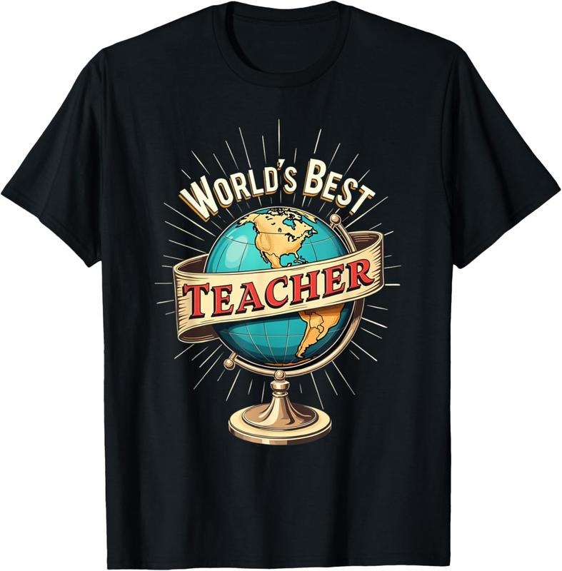 100% Cotton World's Best Teacher - Inspiring Educator Design T-Shirt Hoodie, Sweatshirt | GrindPrints.com