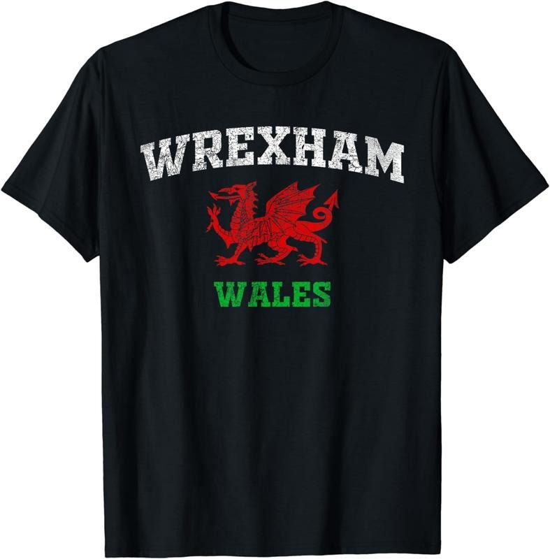 [100% Cotton]Wrexham Wales Retro Vintage T-Shirt Hoodie, Sweatshirt | GrindPrints.com