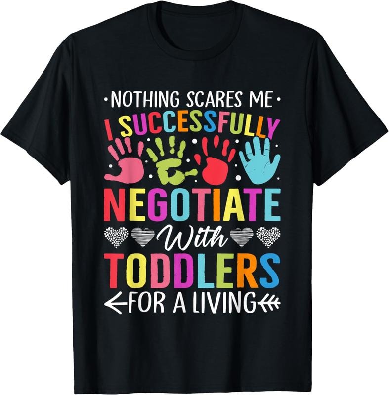 100% Cotton care Teacher Negotiate with s Daycare Provider T-Shirt Hoodie, Sweatshirt | GrindPrints.com