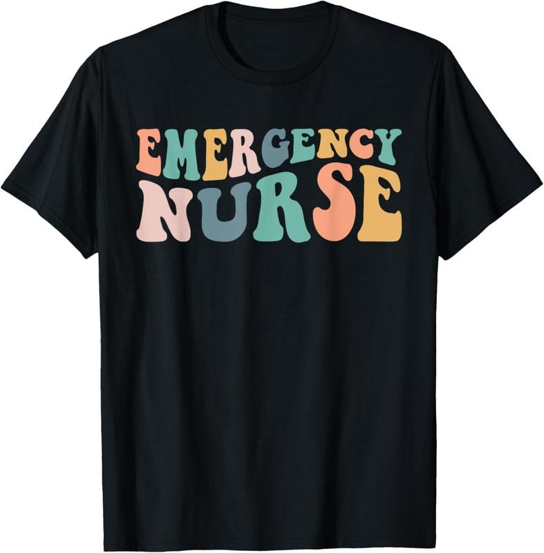 100% Cotton groovy ER Nurse Emergency Room Nurse School women nursing T-Shirt Hoodie, Sweatshirt | GrindPrints.com