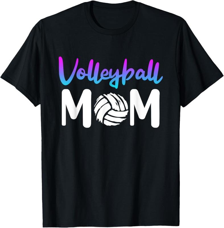 100% Cotton volleyball mom volleyball player mother women Damen T-Shirt Hoodie, Sweatshirt | GrindPrints.com