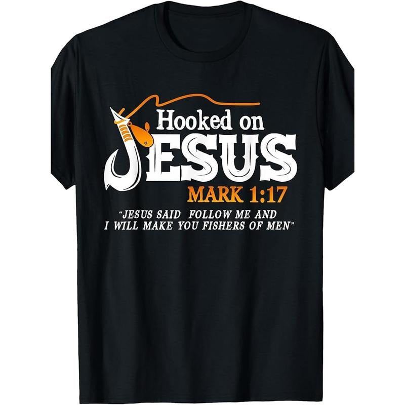 100% Made US Hooked On Jesus Jesus I Will Make You Fishers Of Men T-Shirt Made in USA Hoodie, Sweatshirt | GrindPrints.com