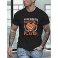 100% cotton T-shirt, Cartoon Print Short Sleeve T-shirt, Men's Casual Comfy Versatile Tees For Summer Outdoor Gift Made...