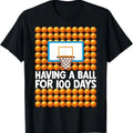 100 Day of School Shirt, 100 Days Of School Basketball 100th Day Balls For Boys T-Shirt
