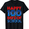 100 Day of School Shirt, Happy 100 Days of School Funny T-Shirt - Casual Basic Smooth Hoodie, Sweatshirt | GrindPrints.com