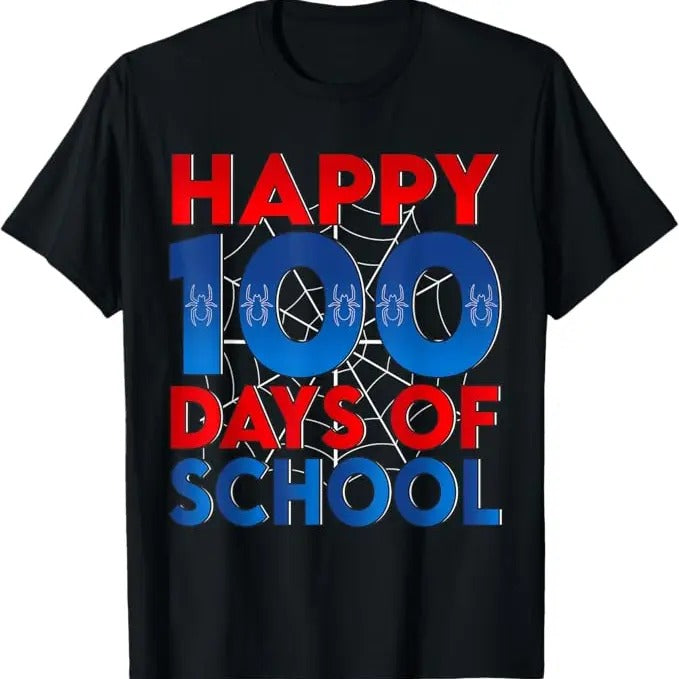 100 Day of School Shirt, Happy 100 Days of School Funny T-Shirt - Casual Basic Smooth Hoodie, Sweatshirt | GrindPrints.com