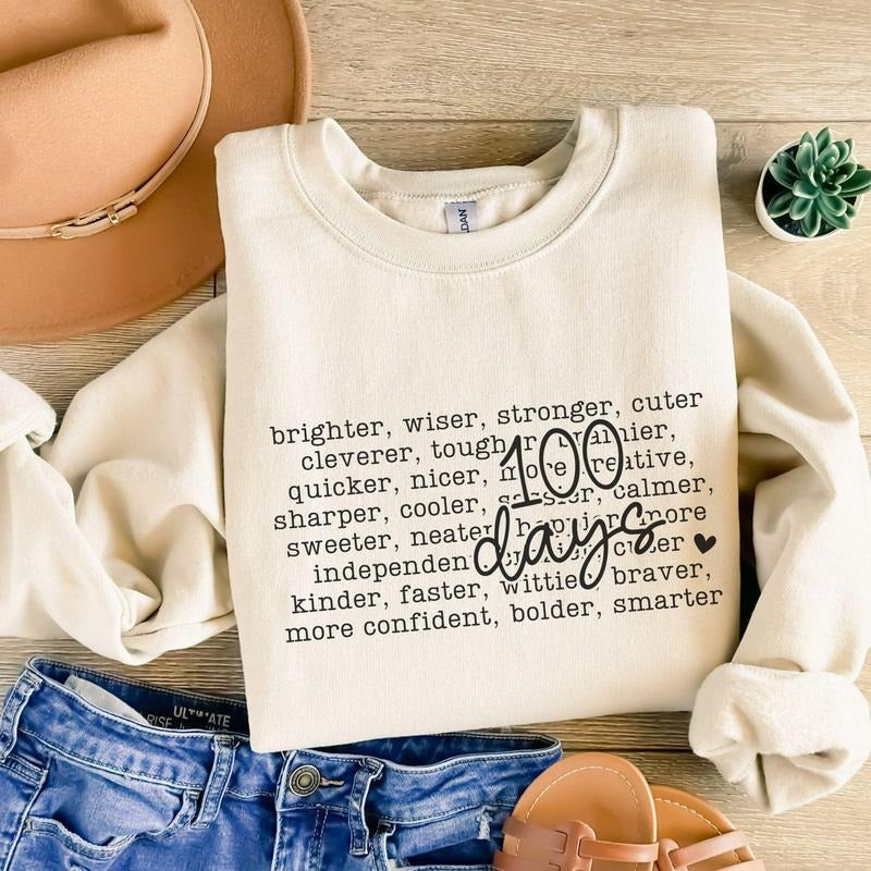 100 Days Of School Sweatshirt, One Hundredth Day Schooling Shirt, Back to School Shirt, Gift For Teacher 2YGKN Hoodie