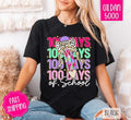 100 Days of School Shirt Gildan, Trendy Bow School Women's Tee, Cute Women's Tshirt Plus Sizes Hoodie, Sweatshirt