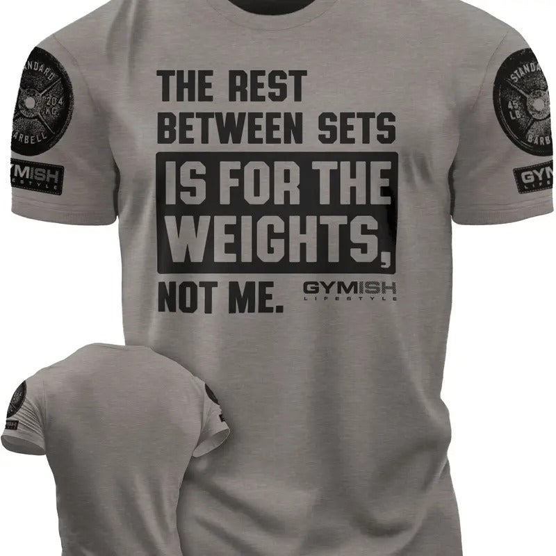 109. Rest Between Sets Funny Motivational Workout Gym T-Shirt for Men Hoodie, Sweatshirt | GrindPrints.com