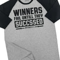 116. RAGLAN Winners Fail Funny Workout Gym T-Shirt for Men Hoodie, Sweatshirt | GrindPrints.com
