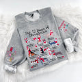 12 Dogs of Chritmas Holiday Sweatshirt or Hoodie with sleeve print Comfy Sublimation Tops Menswear Unisex Oversized...