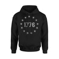 1776 Betsy Ross Flag Patriotic Hoodie Sweatshirt Pullover Menswear Cotton Fabric T-Shirts | GrindPrints.com