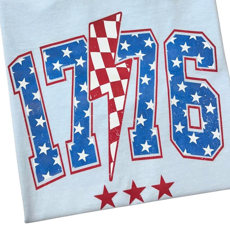 1776 Lightning Bolt Sweatshirt T-Shirts, Hoodie | GrindPrints.com