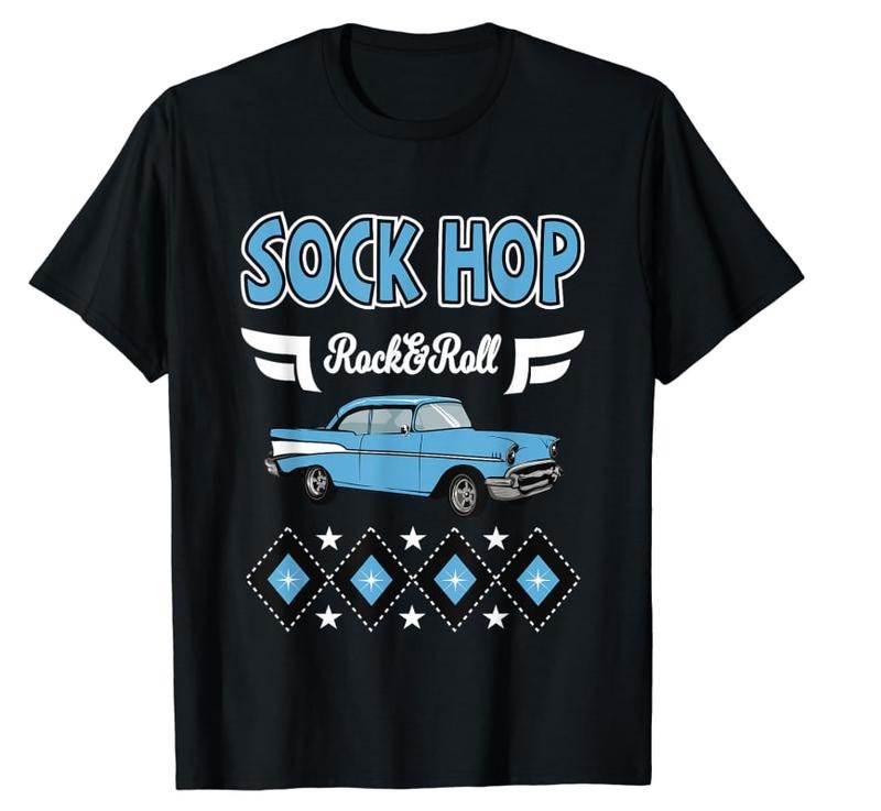 1950s Sock Hop Clothes Vintage 50s Party Rockabilly Doo Wop T-Shirt Menswear Top Hoodie, Sweatshirt | GrindPrints.com