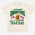 1979 NCAA Basketball National Champions Vintage, Michigan State Spartans Graphic T-Shirt, Womenswear for True Fans...